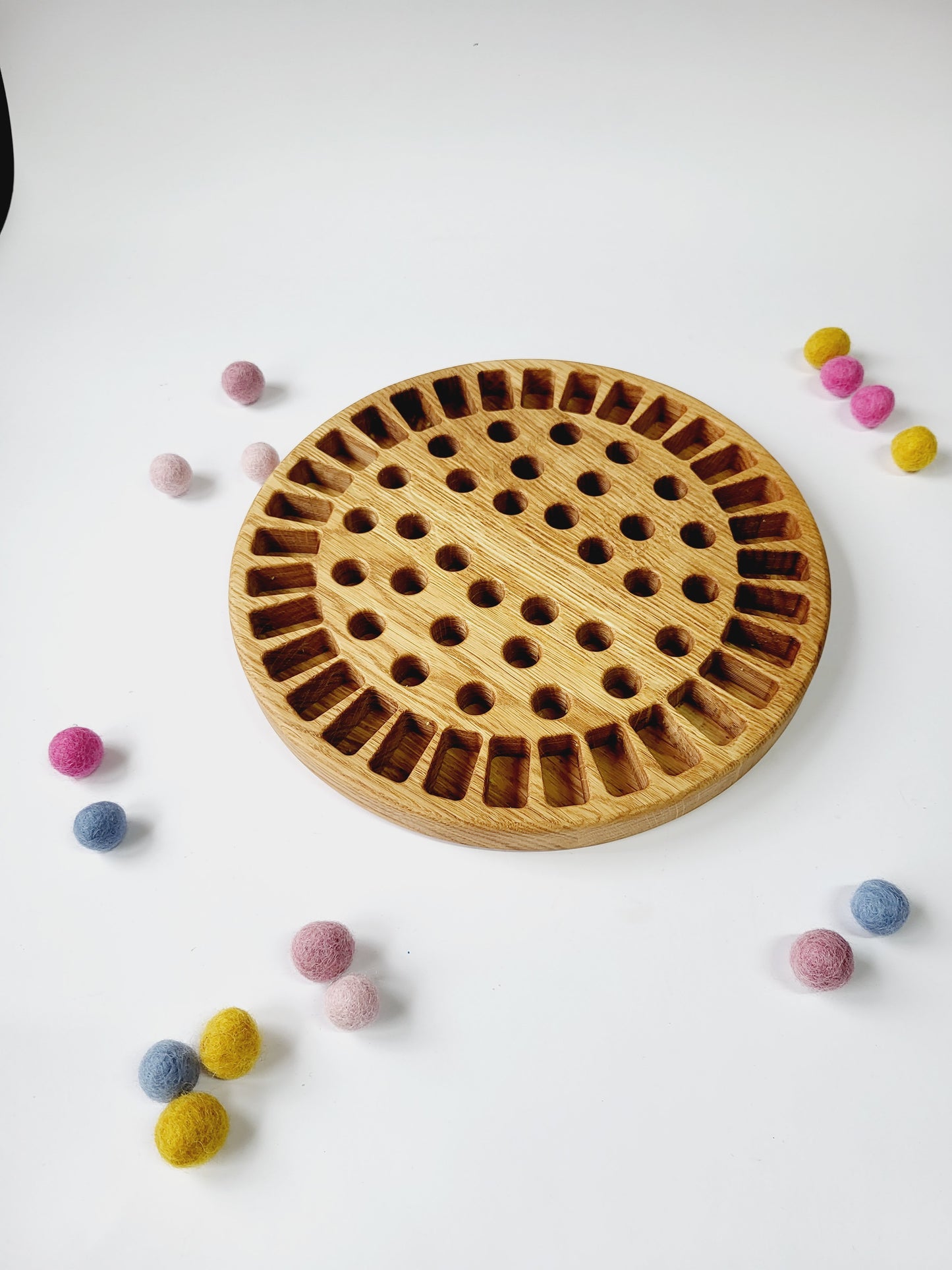 Waldorf Crayon holder for Stockmar 32 Blocks and 32 Sticks, ROUND, without crayons