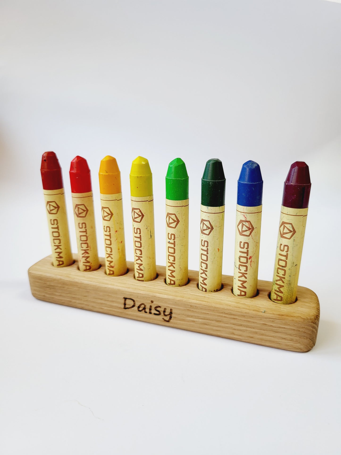 Personalized Stockmar crayon holder without crayons