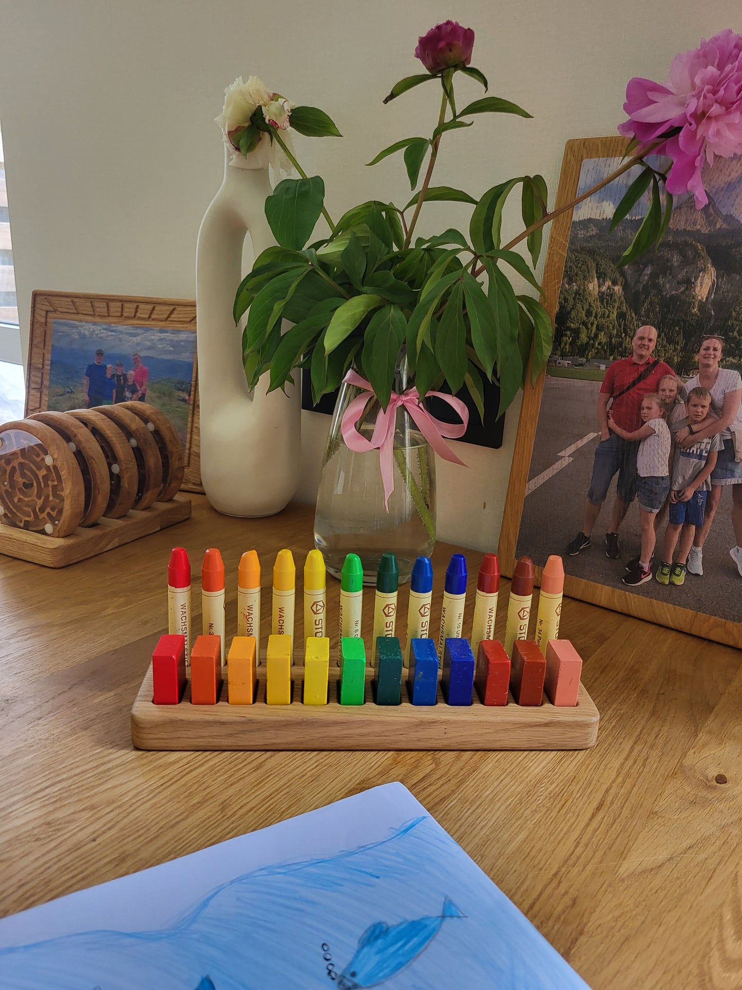Waldorf Crayon holder for Stockmar 12 Blocks and 12 Sticks, RECTANGULAR, without crayons