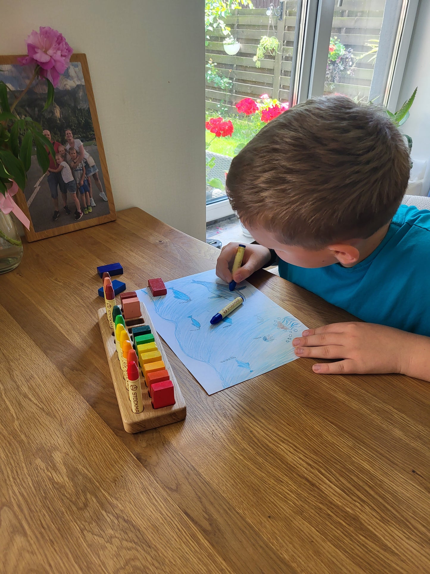 Waldorf Crayon holder for Stockmar 12 Blocks and 12 Sticks, RECTANGULAR, without crayons