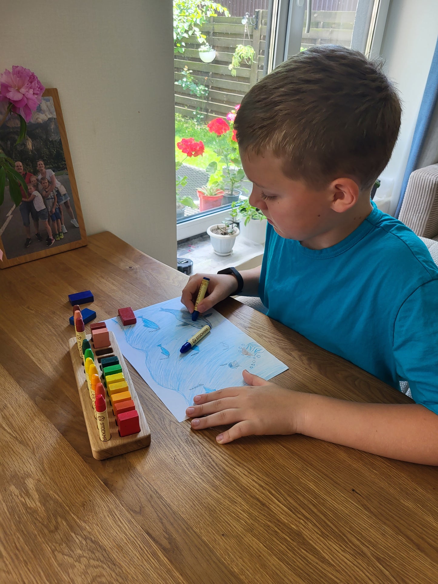 Waldorf Crayon holder for Stockmar 12 Blocks and 12 Sticks, RECTANGULAR, without crayons