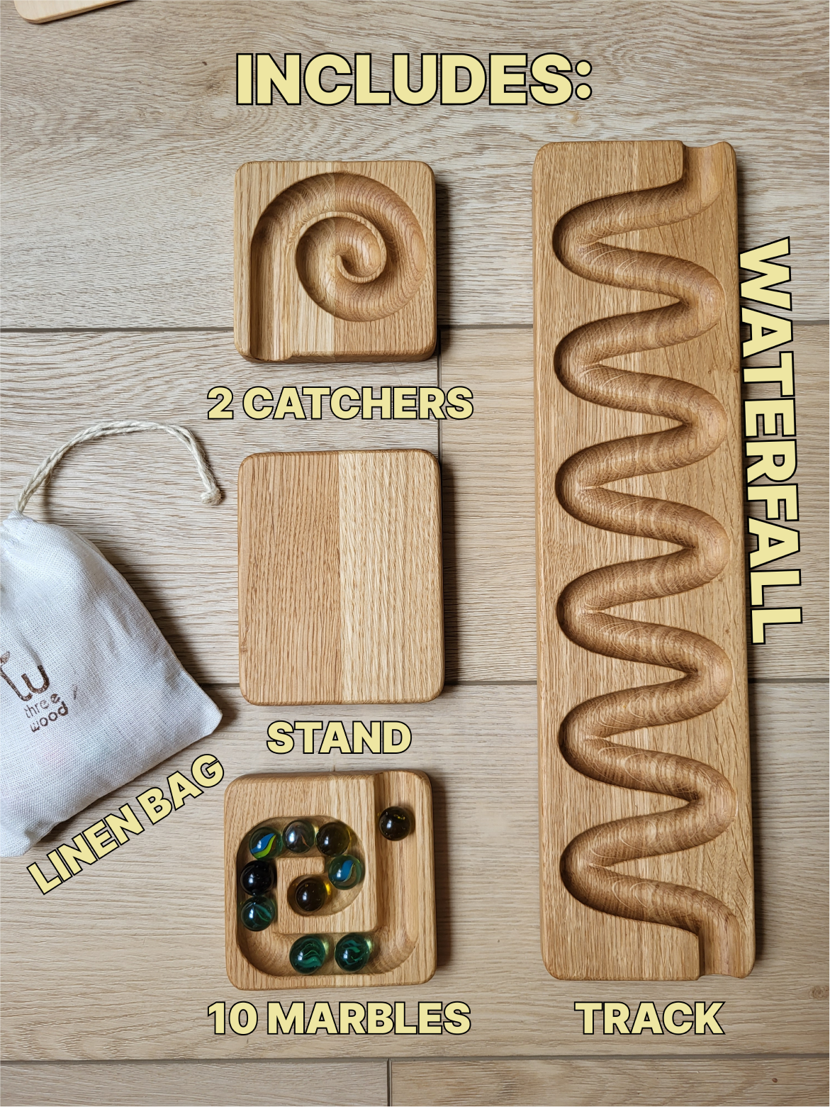 Marble run track race maze