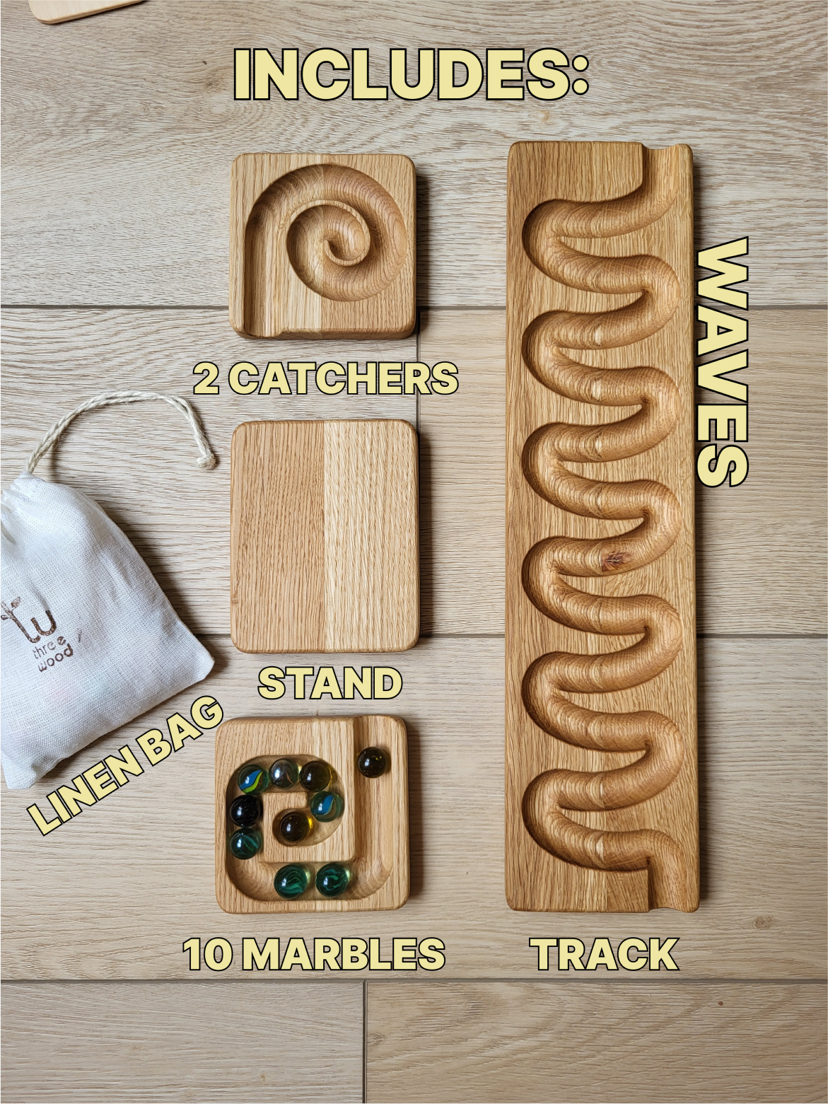 Marble run track race maze