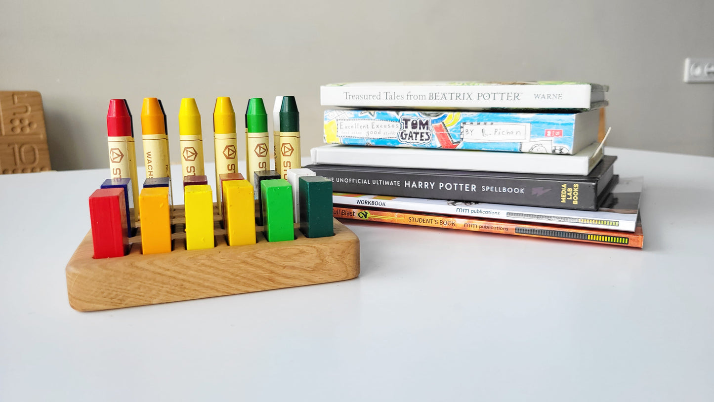 Waldorf Crayon holder for Stockmar 12 Blocks and 12 Sticks, without crayons