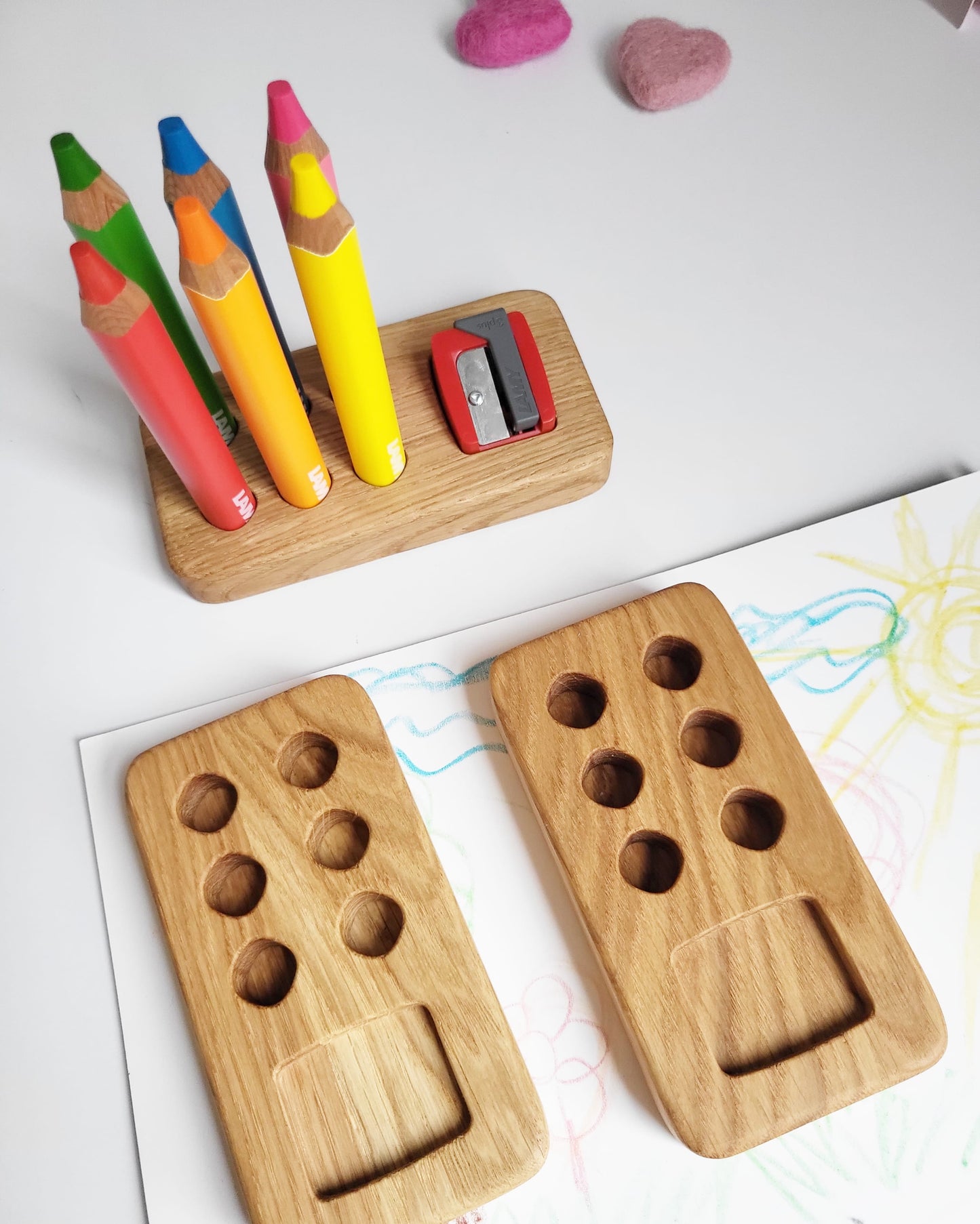 Pencil holder for Lamy pencils 3Plus with place for sharpener