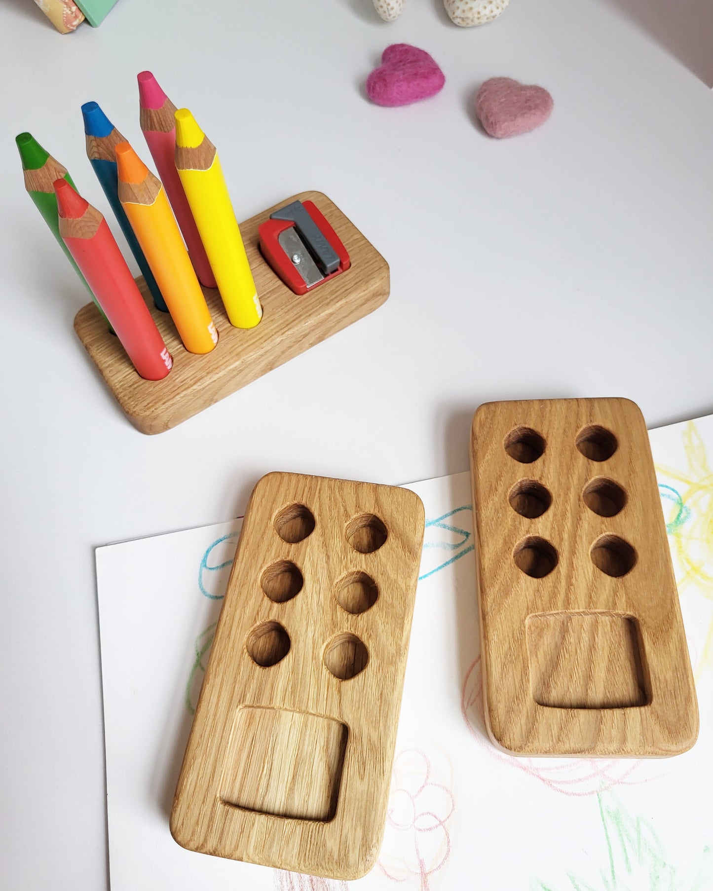 Pencil holder for Lamy pencils 3Plus with place for sharpener