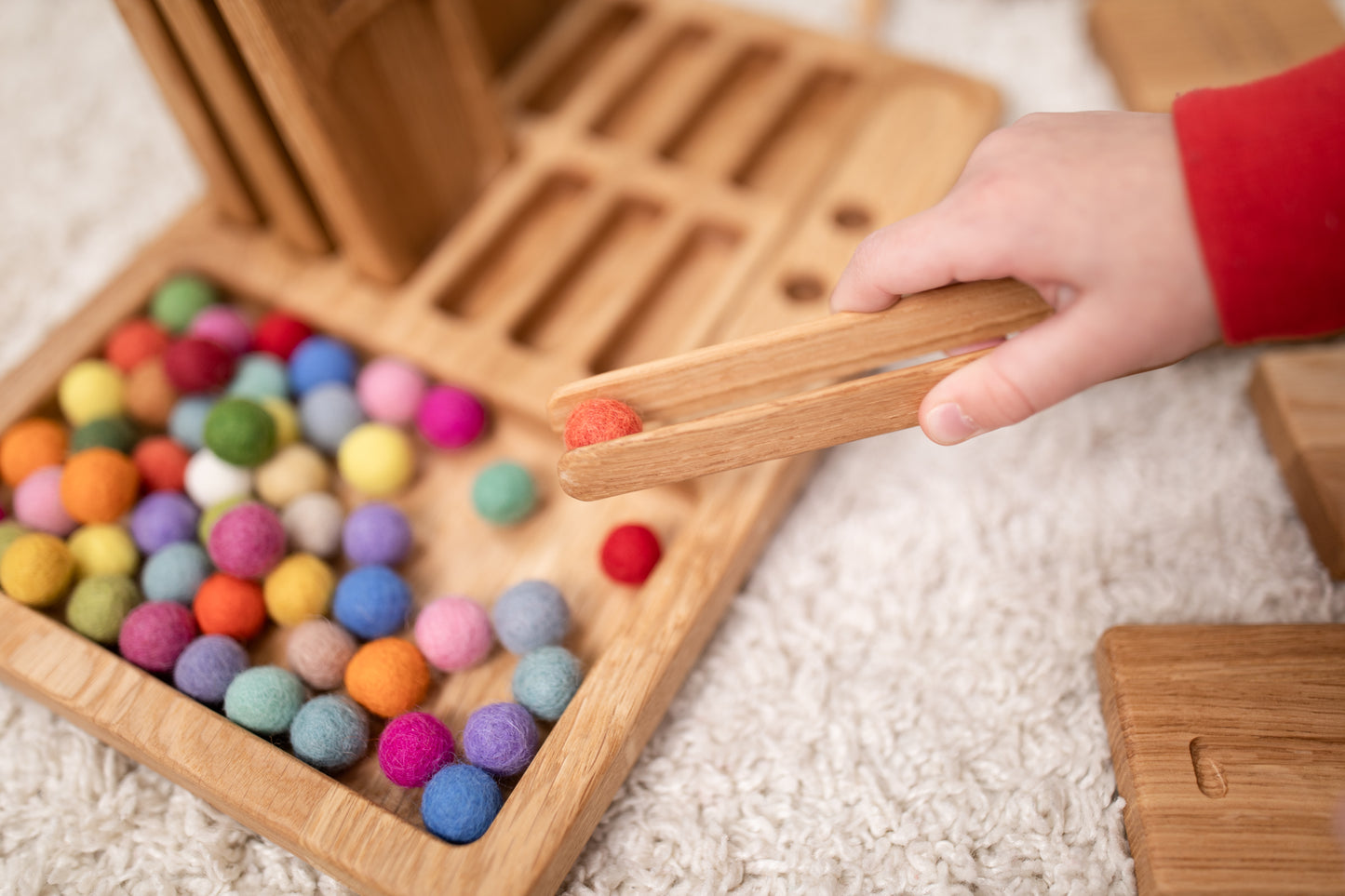 Montessori Set of reversible trays with numbers 1-20