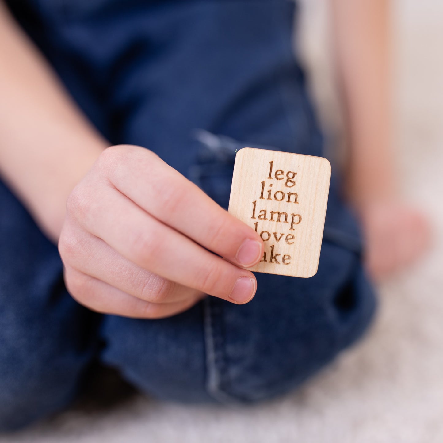 English big board and holder with lowercase letters cards