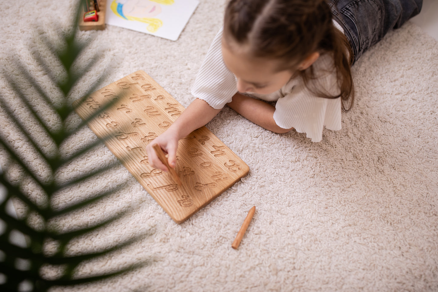 Ukrainian cursive reversible tracing board