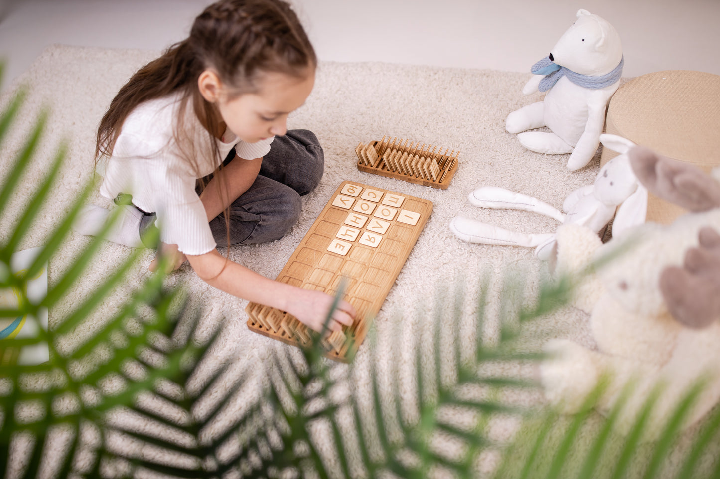 Ukrainian Montessori Alphabet Big Board with letters cards