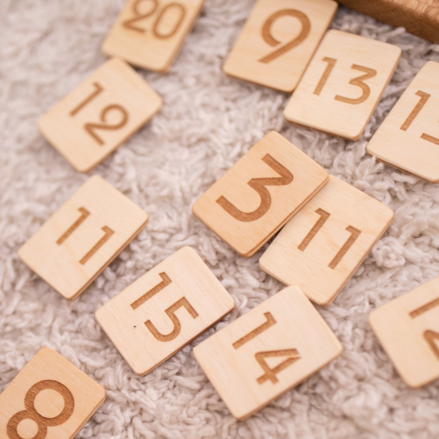 House Math board with set of numbers cards