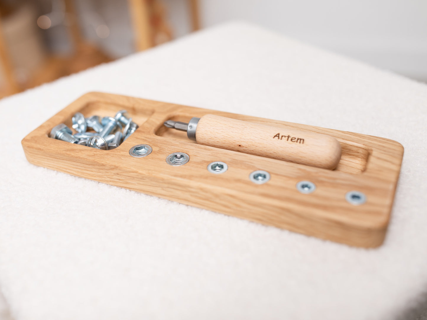 Montessori screw board