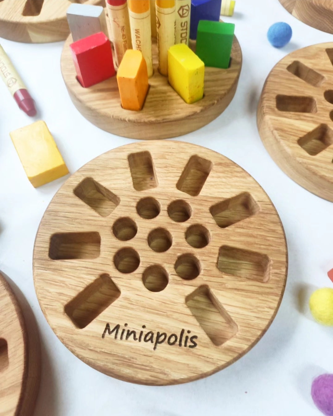 Personalized Stockmar crayon holder without crayons