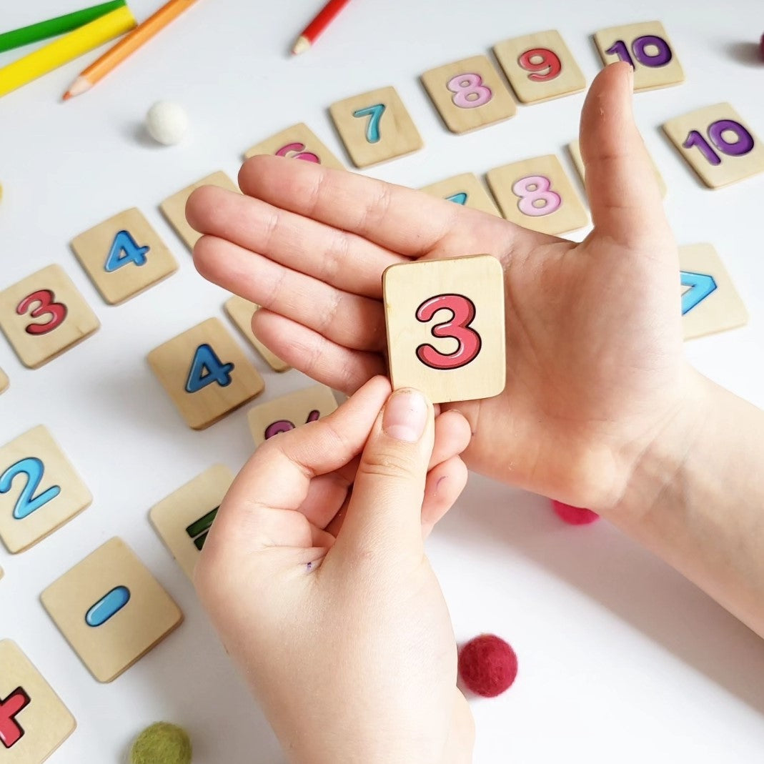 Math Flash Cards Montessori 1-10