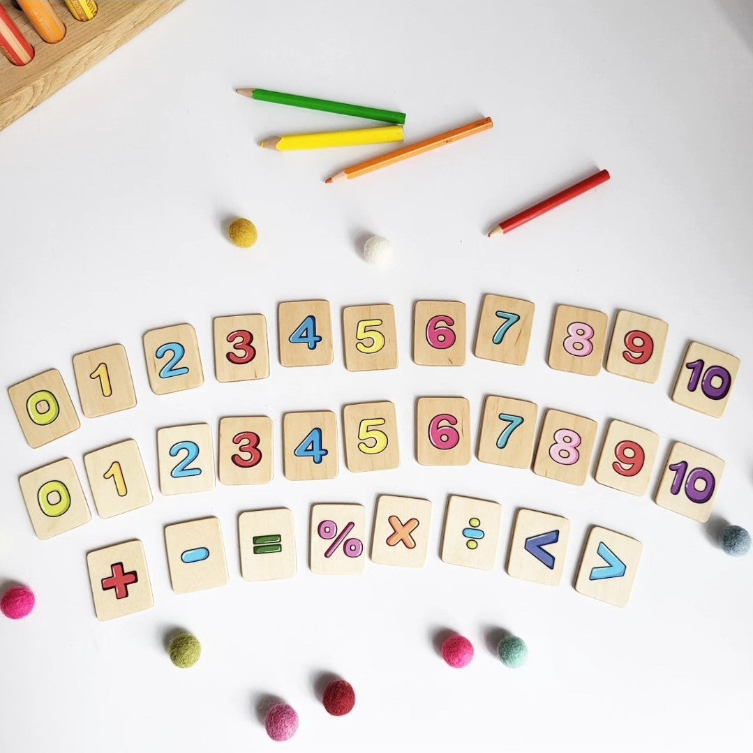 Math Flash Cards Montessori 1-10