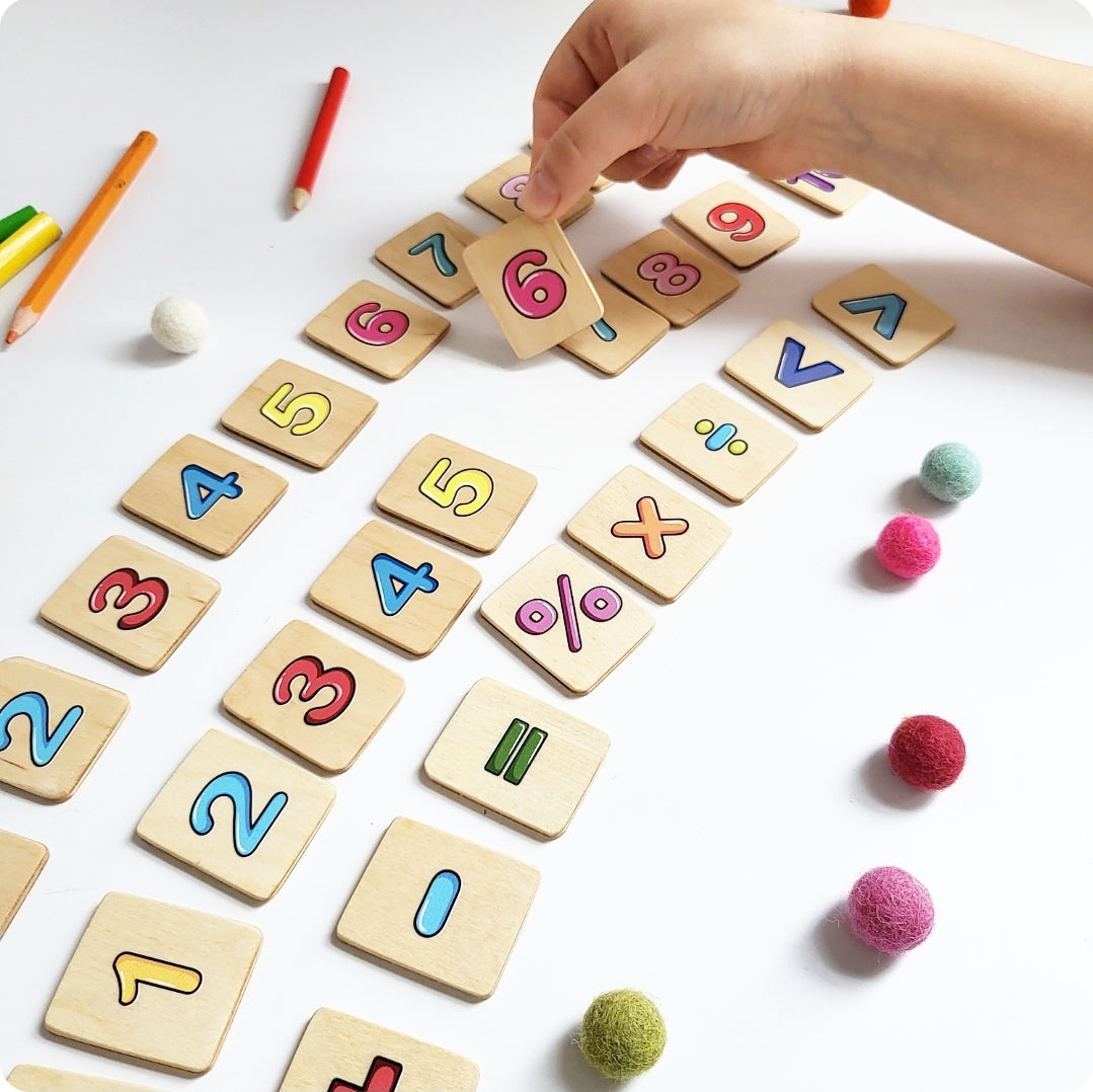 Math Flash Cards Montessori 1-10