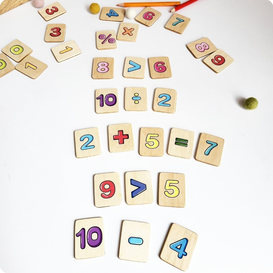 Math Flash Cards Montessori 1-10