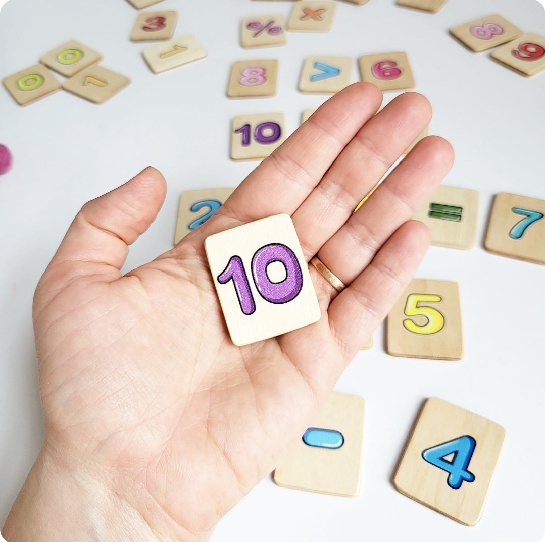 Math Flash Cards Montessori 1-10