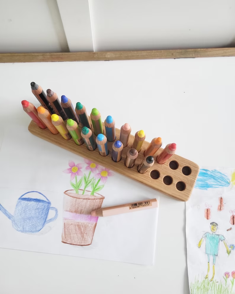 Pencil holder for 24 Stabilo woody 3 in 1 pencils, without pencils