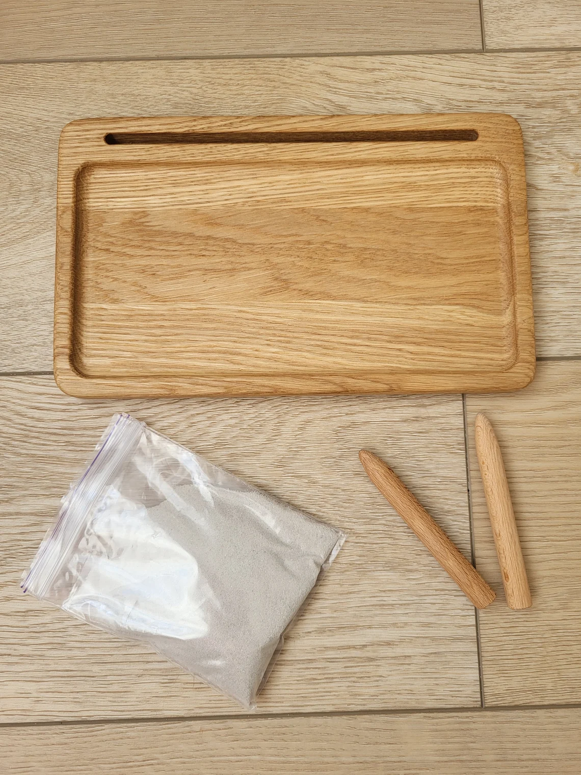 Montessori Learning Sand Tray with Card Holder
