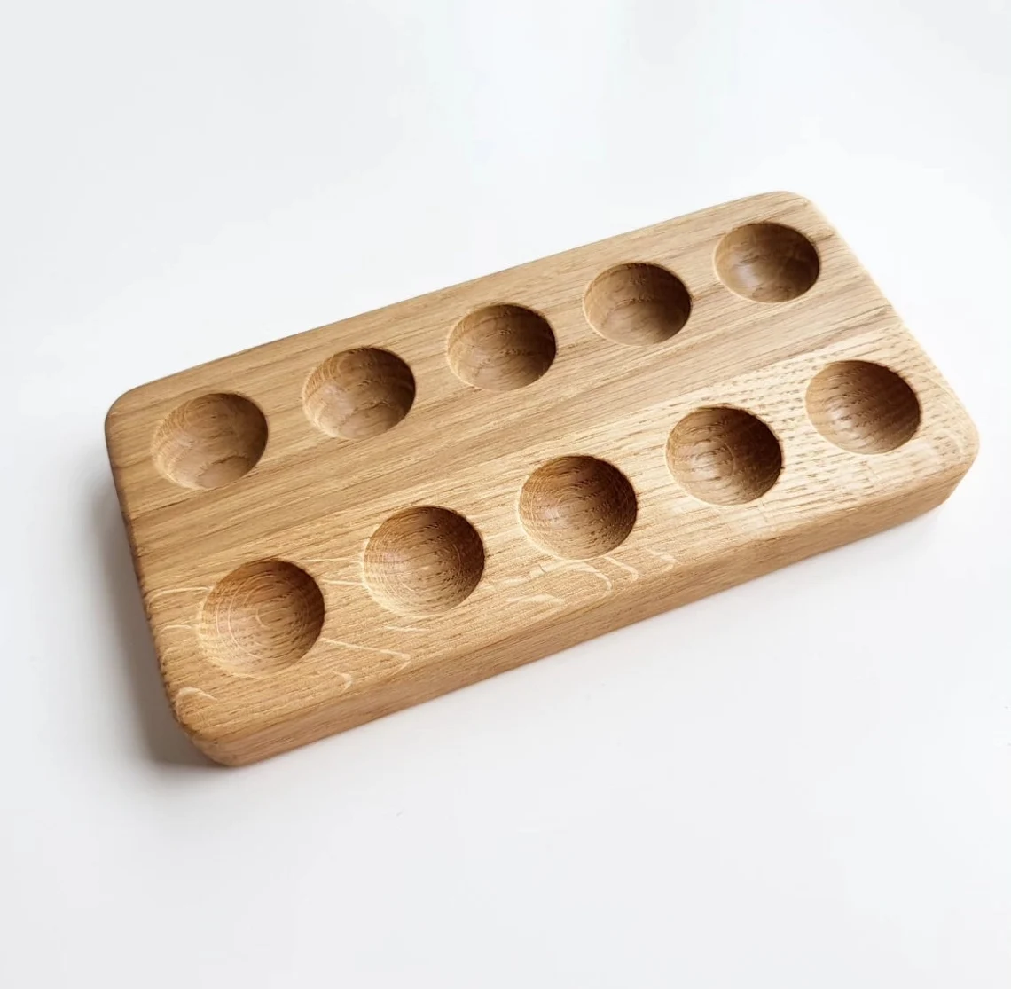 Montessori double-sided wooden 10 ten frame
