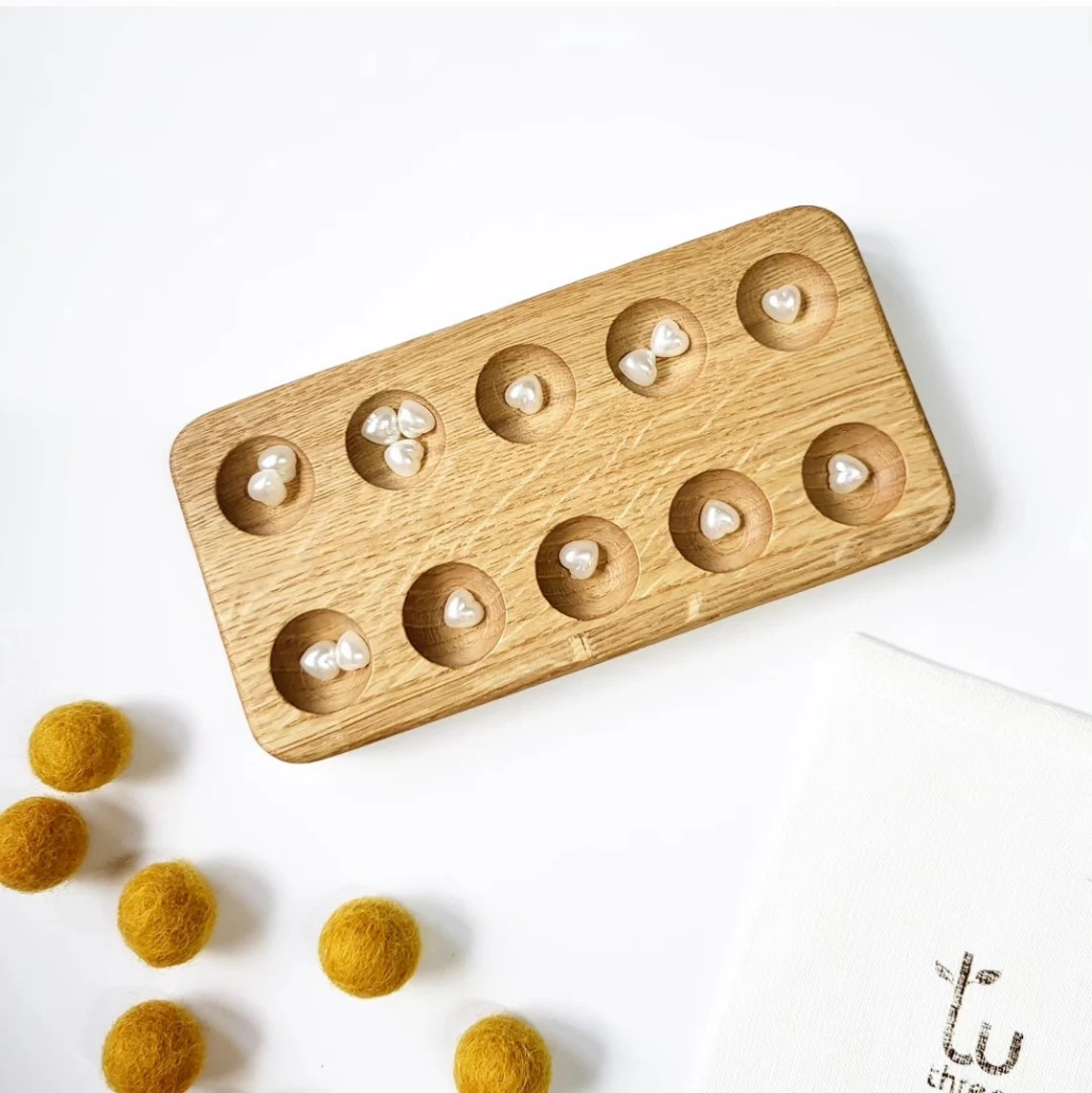 Montessori double-sided wooden 10 ten frame