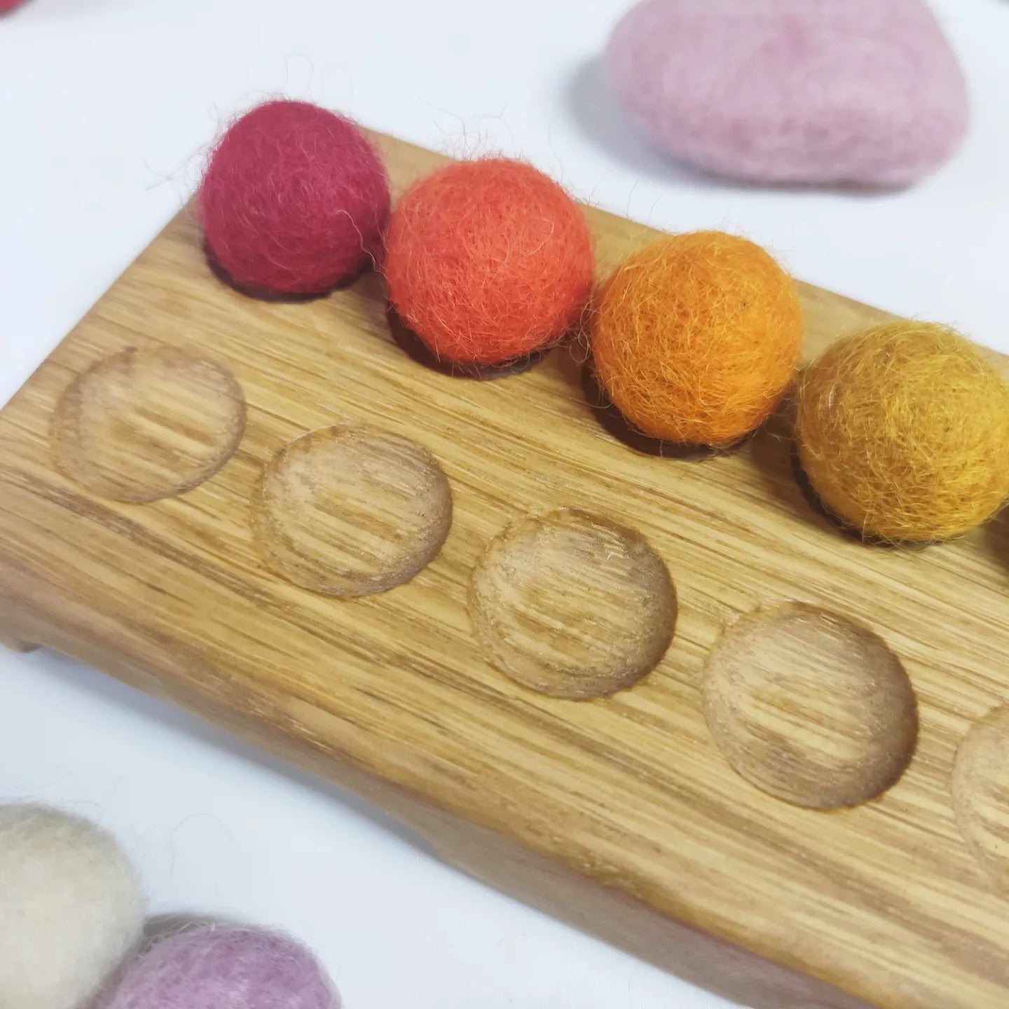 Twenty frame with felt balls