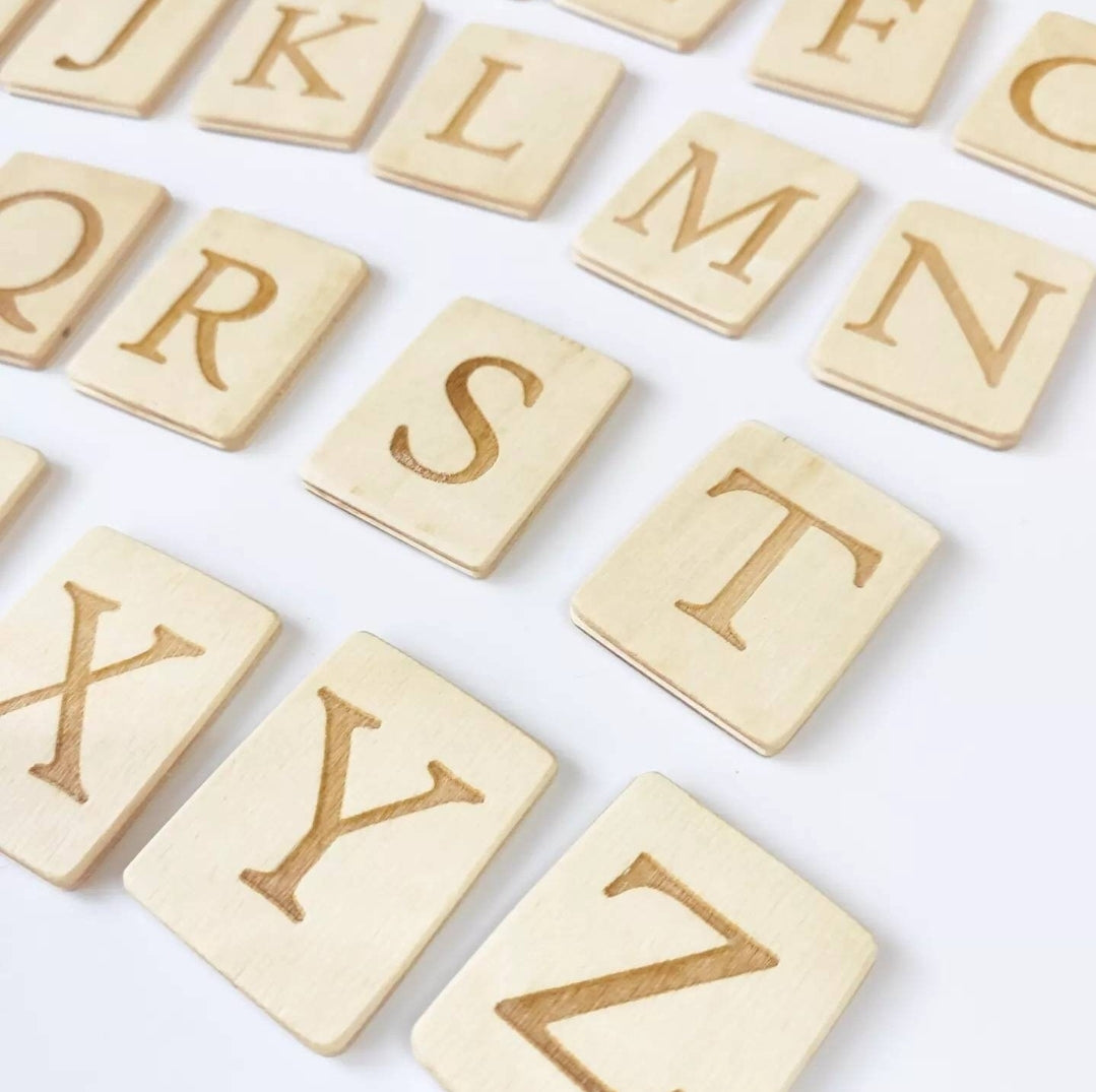 Read, write, create sand tray with letters cards