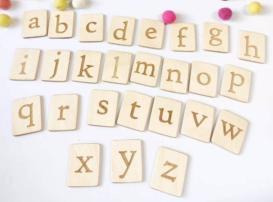 Read, write, create sand tray with letters cards