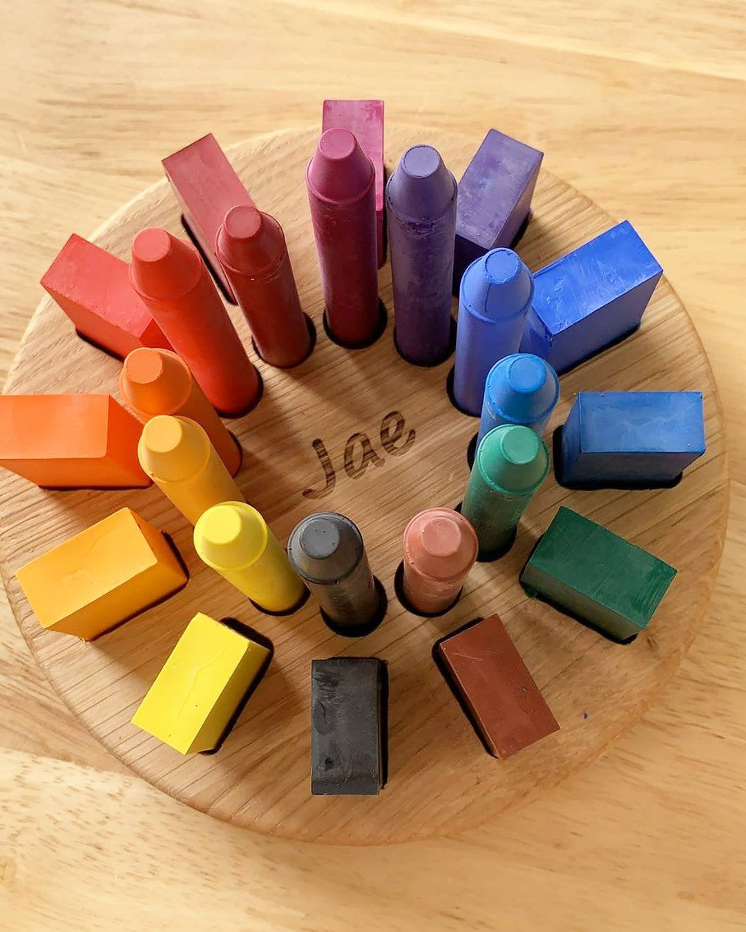 Wooden Stockmar crayon holder