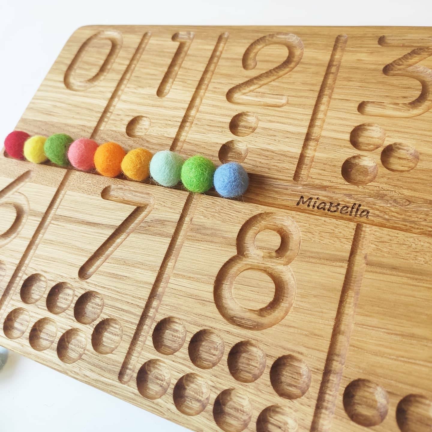 Number tracing board