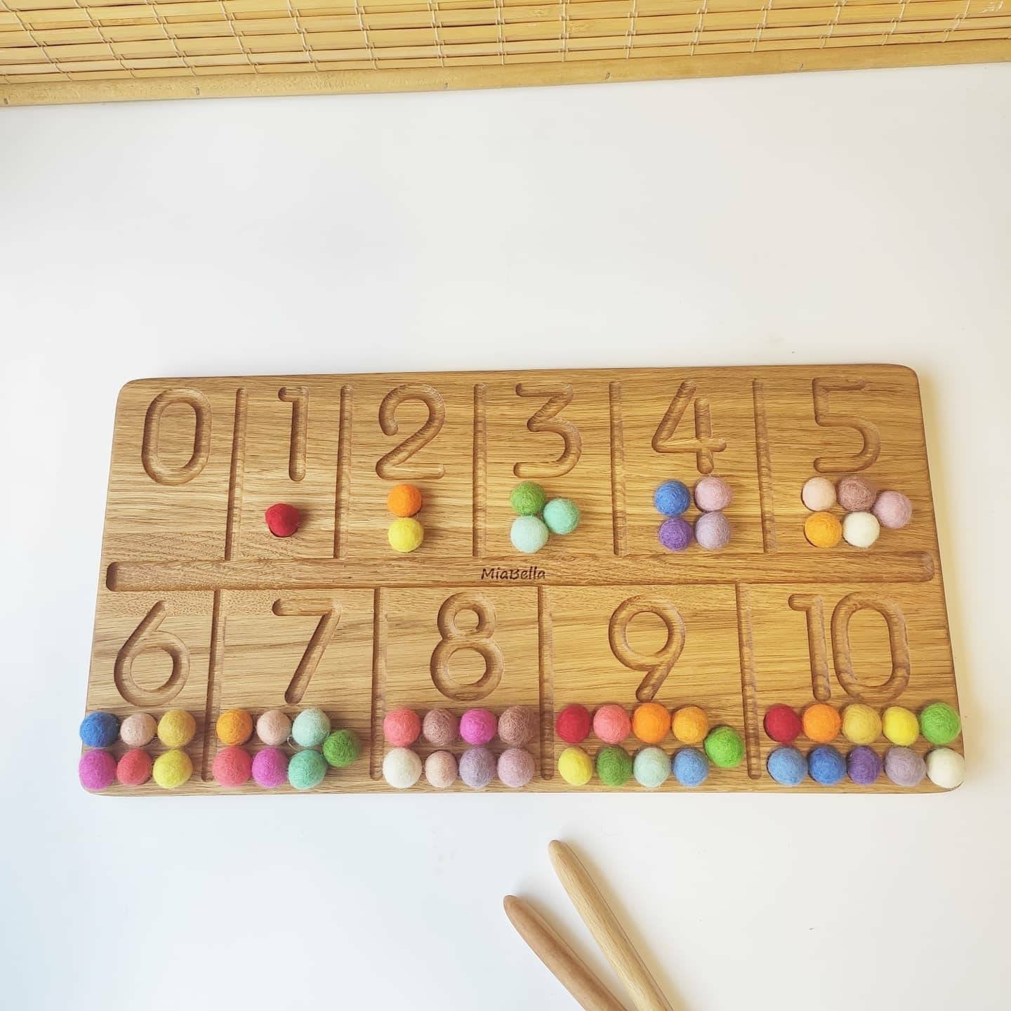 Number tracing board