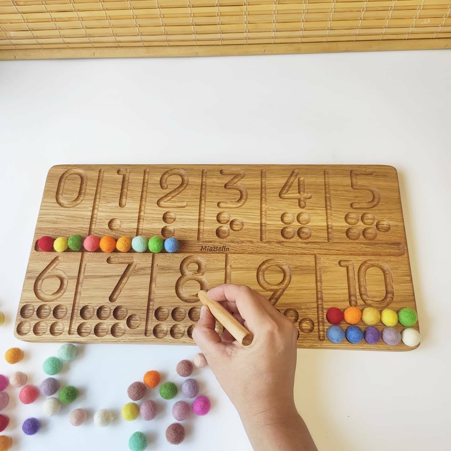 Number tracing board