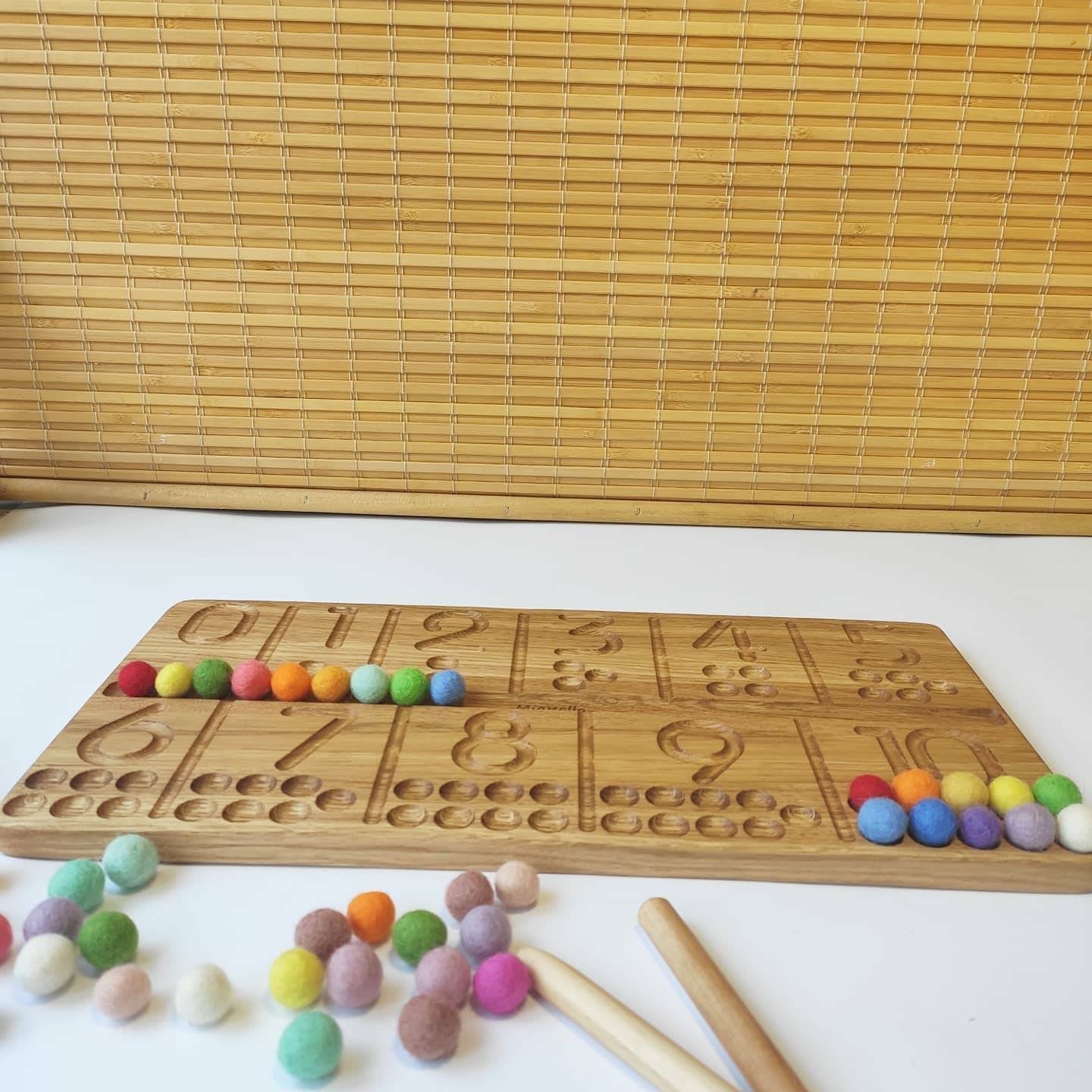 Number tracing board