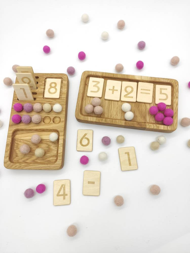 Math Board with Numbers reversible cards 1-10