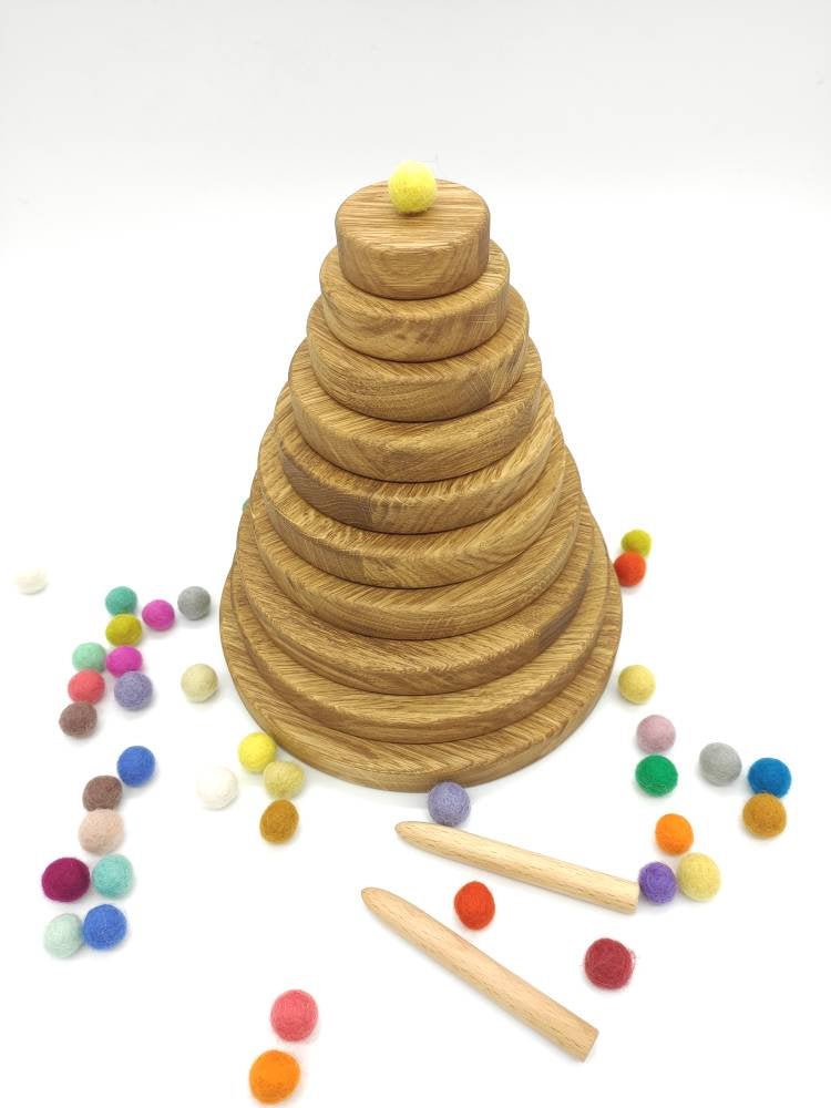 Set of sorting plates or round trays