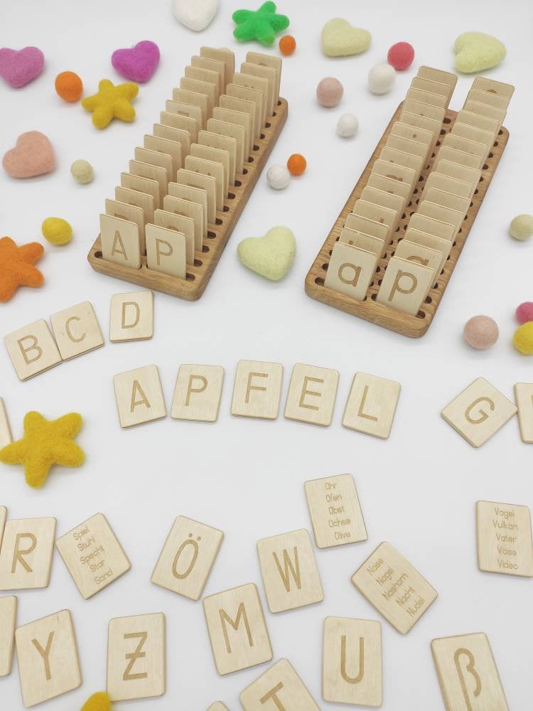 German Letters Cards with holder