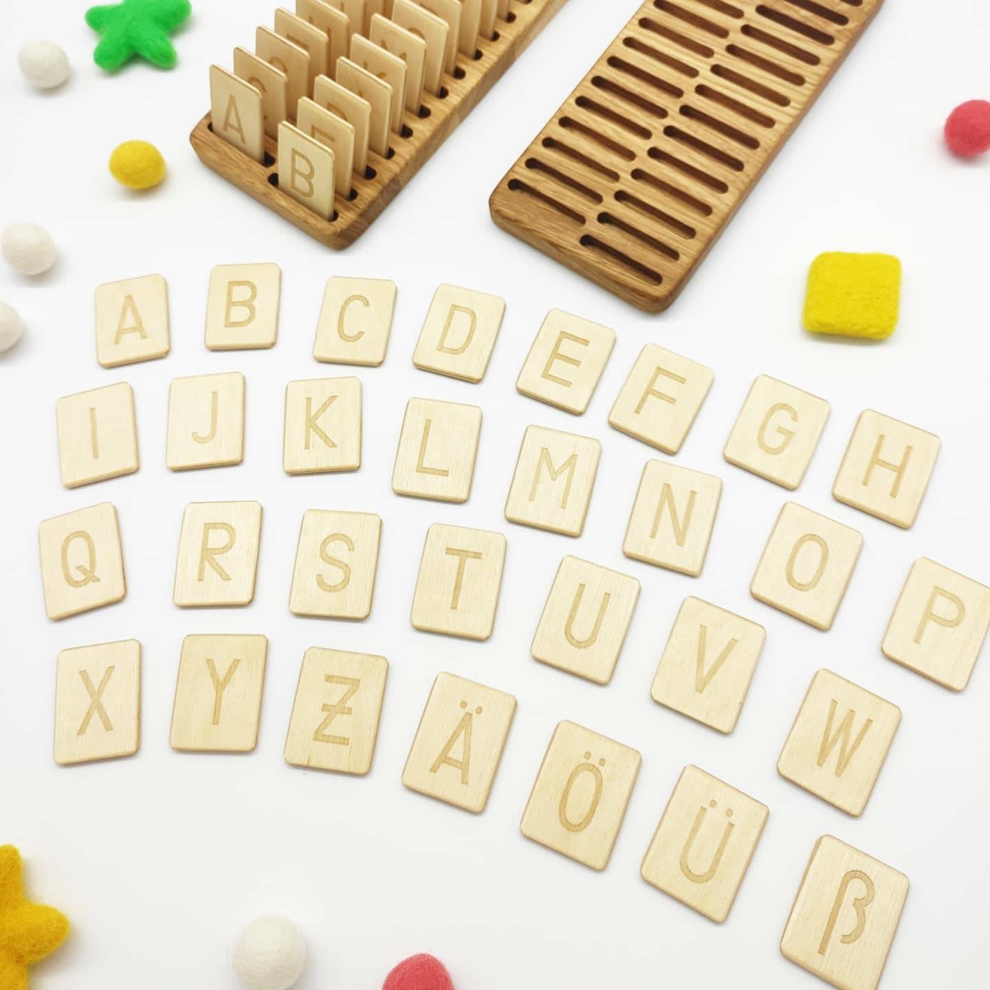 German Letters Cards with holder