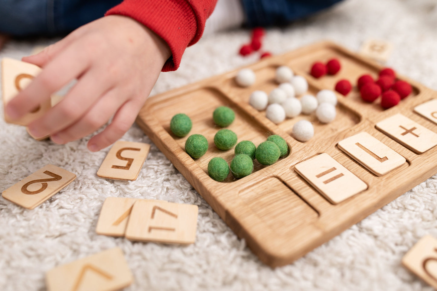 Montessori math board kids gift learning numbers homeschool preschool addition subtraction educational teacher resources counting