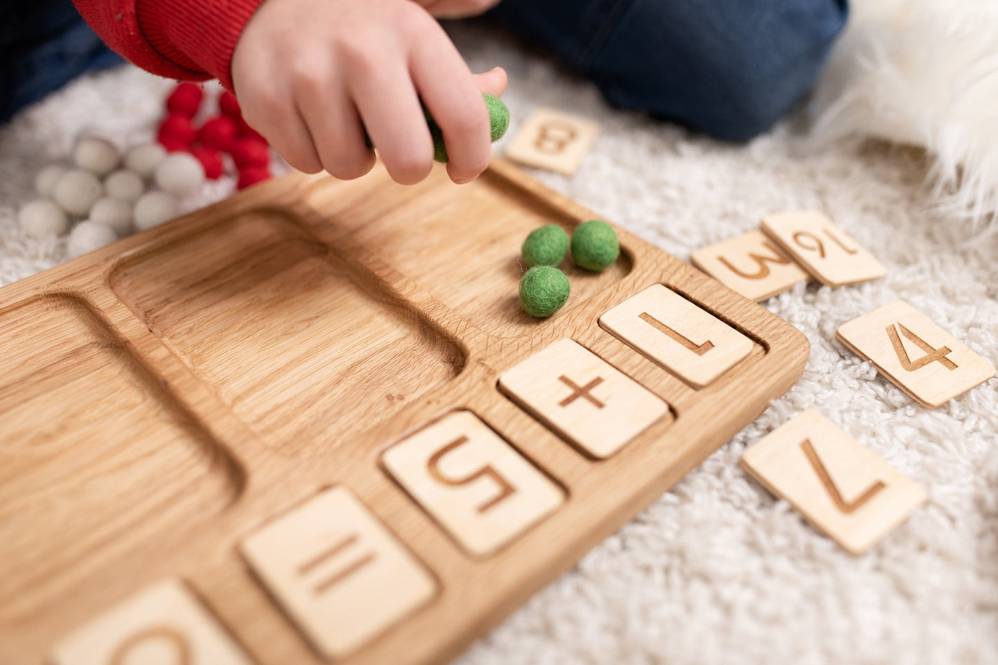 Montessori math board kids gift learning numbers homeschool preschool addition subtraction educational teacher resources counting
