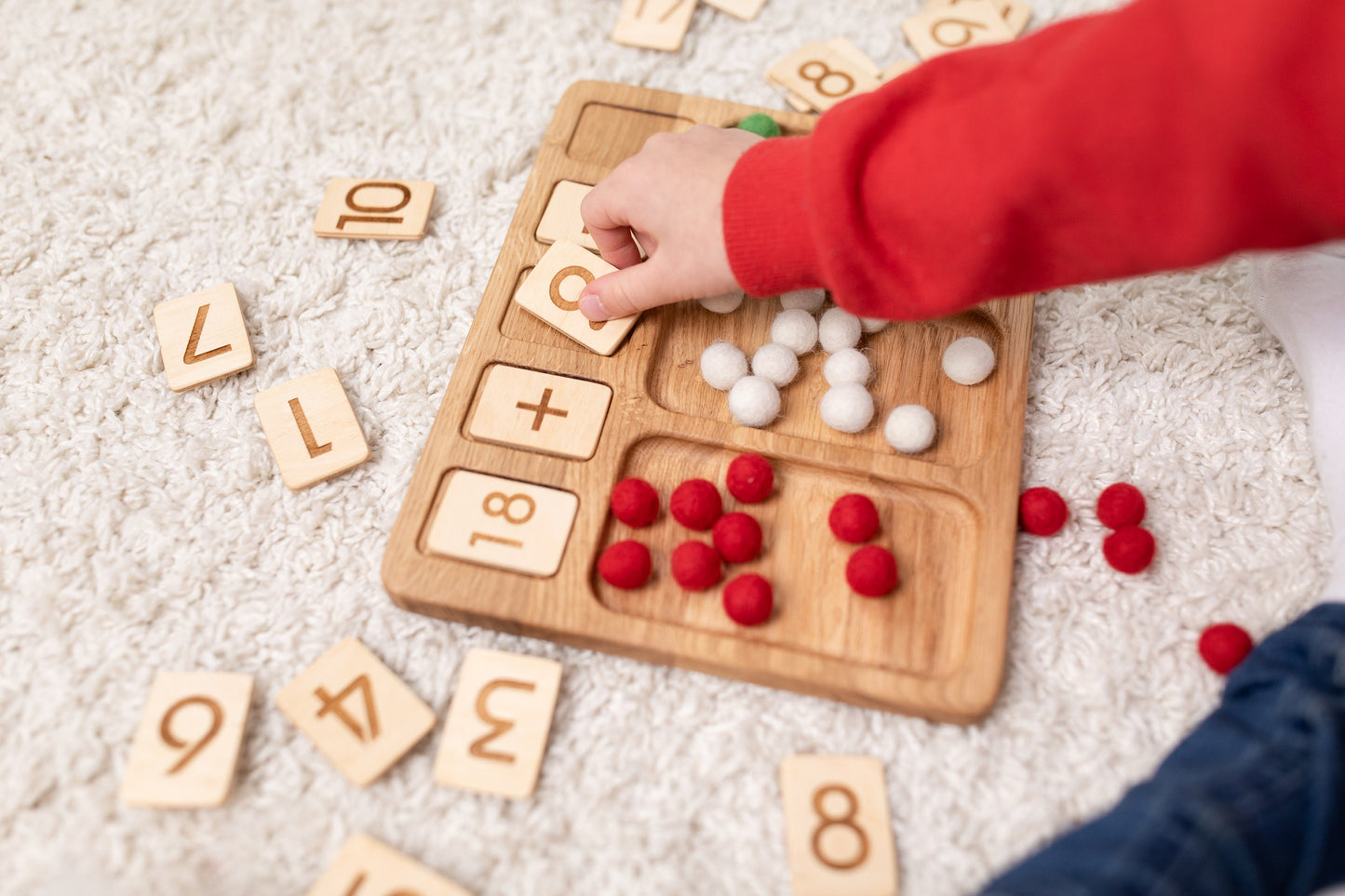 Montessori math board kids gift learning numbers homeschool preschool addition subtraction educational teacher resources counting