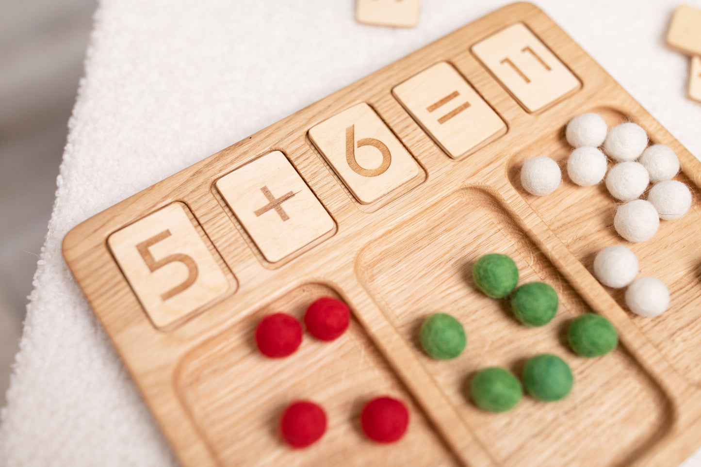 Montessori math board kids gift learning numbers homeschool preschool addition subtraction educational teacher resources counting
