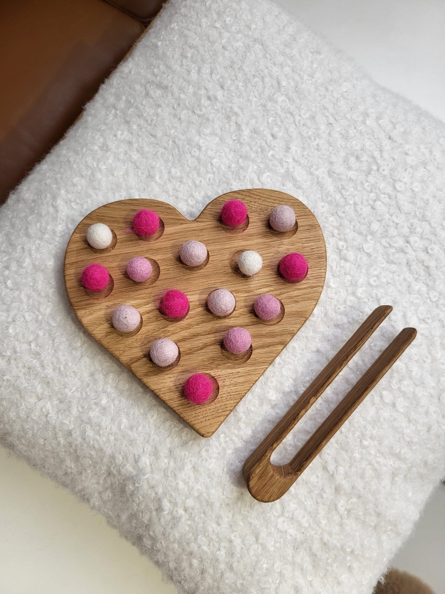 Valentines day kids gift Wooden heart homeschool preschool kids fine motor skills Montessori unique child gift for teacher