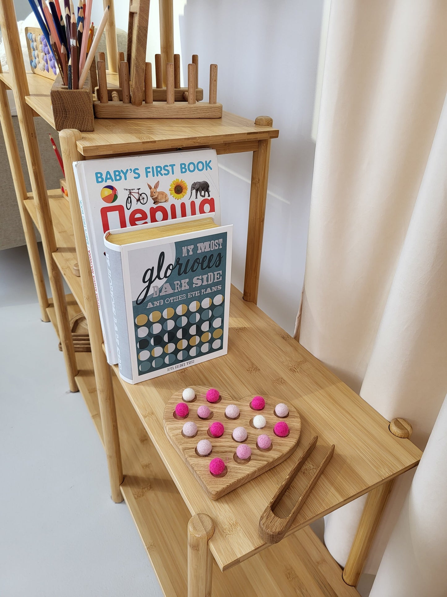 Valentines day kids gift Wooden heart homeschool preschool kids fine motor skills Montessori unique child gift for teacher