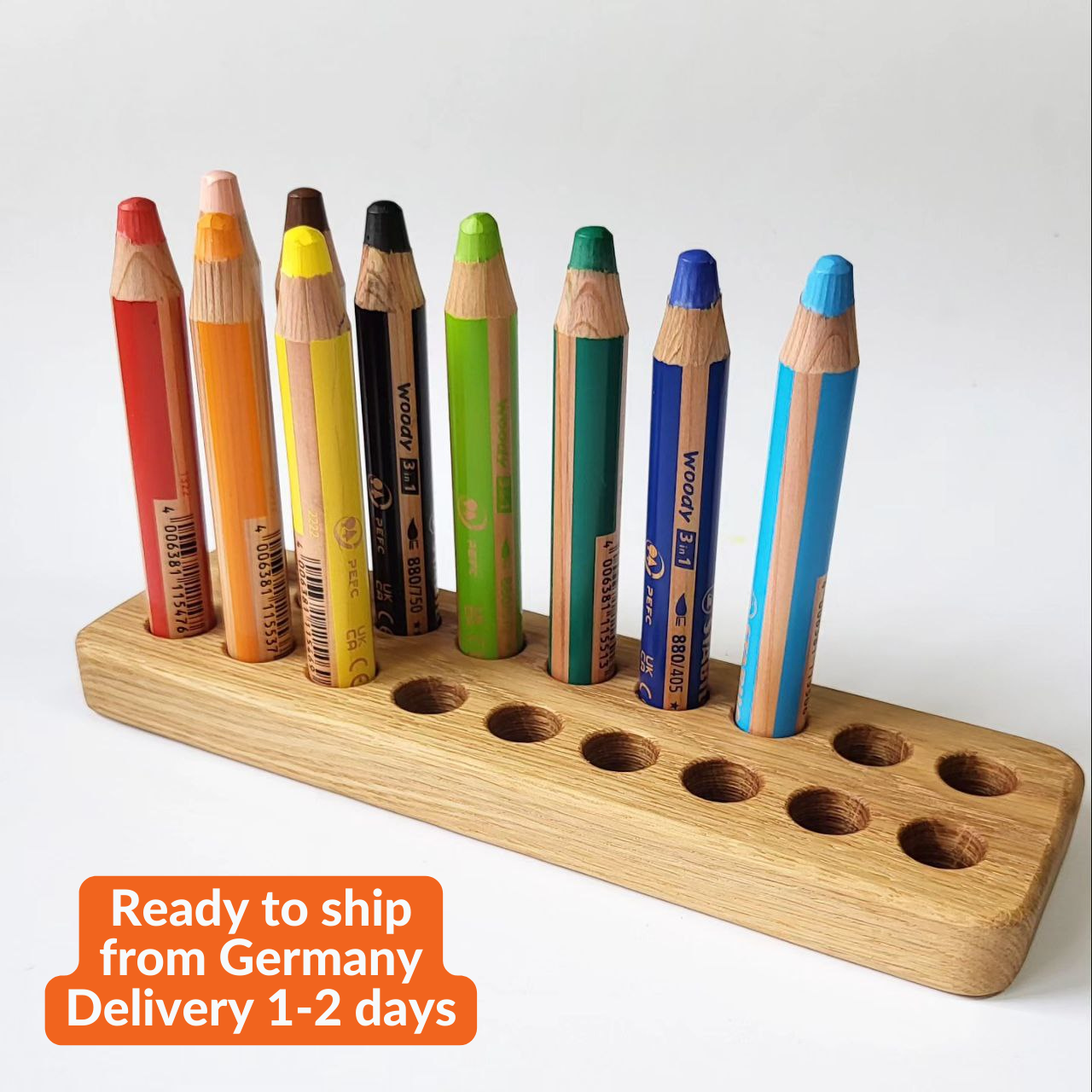 Stabilo pencil holder for 18 woody pencils 3 in 1, without pencils