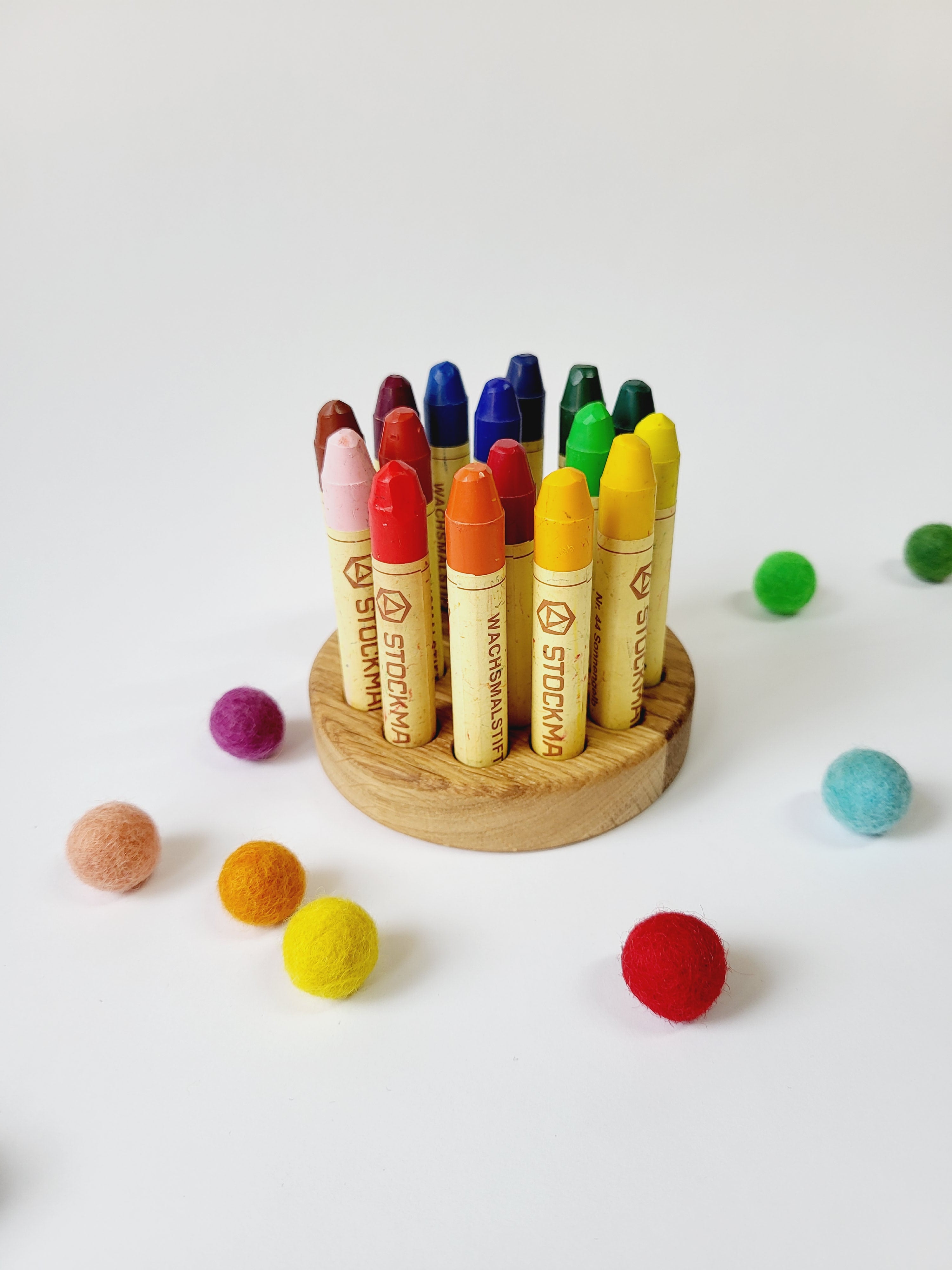 Stockmar Rectangular Crayon Holder for 12 Sticks Desk Organization Waldorf  School Personalized Gift for Kids Wooden Holder Without Crayons 
