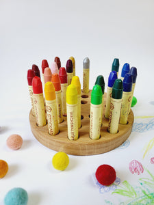 Stockmar crayon holder for 32 sticks round shape