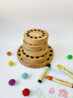Load image into Gallery viewer, Stockmar crayon holder for 32 sticks round shape
