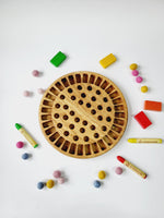 Load image into Gallery viewer, Waldorf Crayon holder for Stockmar 32 Blocks and 32 Sticks, ROUND, without crayons
