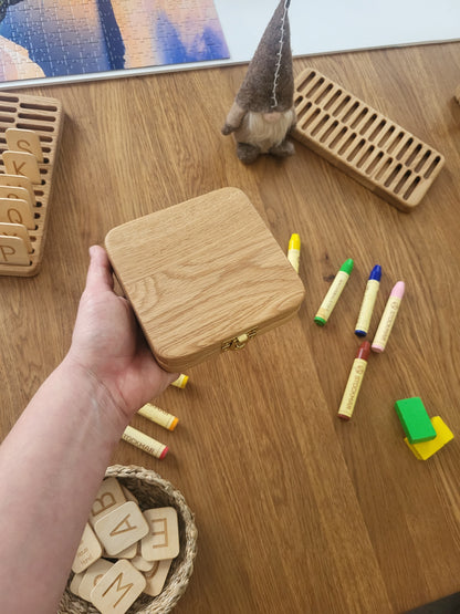 Stockmar crayon holder case for 8 sticks and for 8 blocks